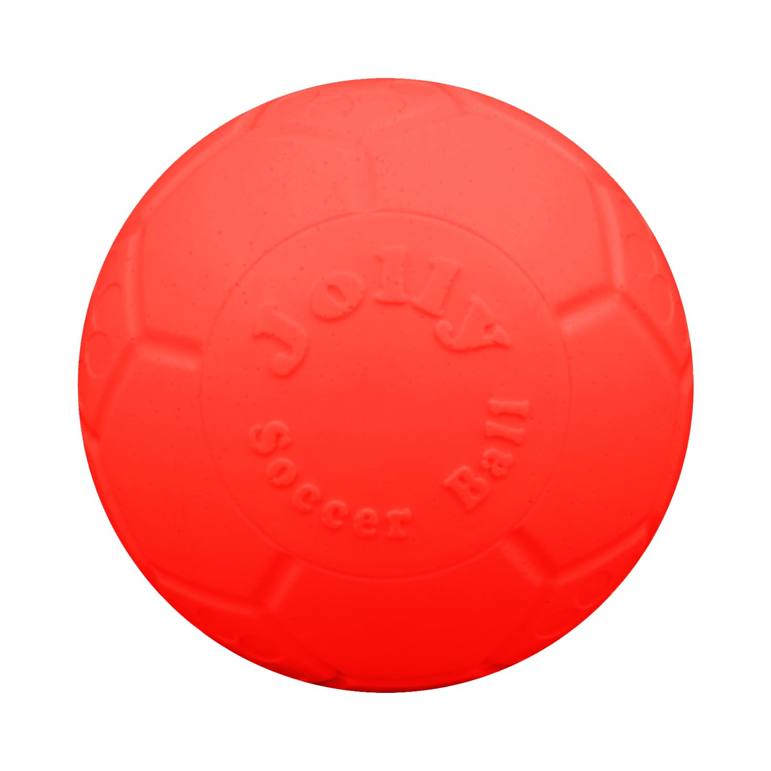 Jolly Pets Large Soccer Ball Floating-Bouncing Dog Toy, 8 Inch Diameter, Orange