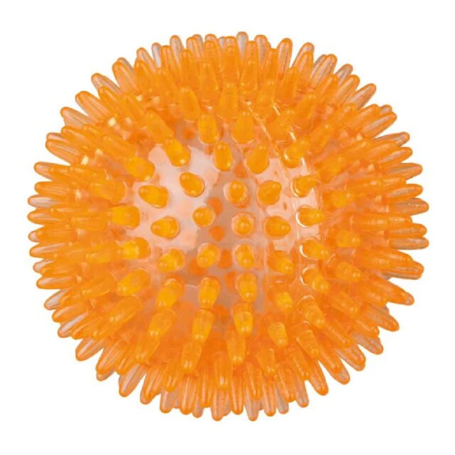 Trixie Hedgehog Ball Toy For Dogs, Portable And Lightweight, Soundless Toy For Your Pets Playtime, Tpr Material  8 Cm, Pack Of 