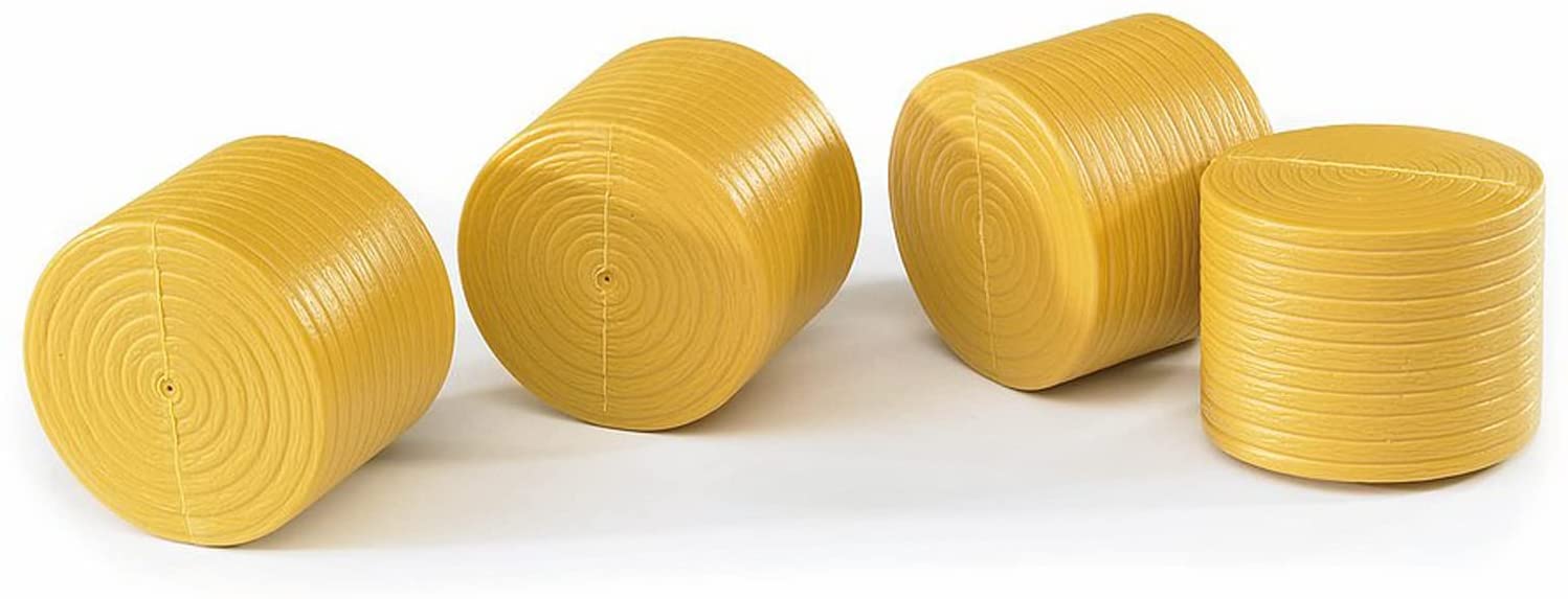 Bruder 02344 Accessories - Set Of 4 Round Hay Bales Brown