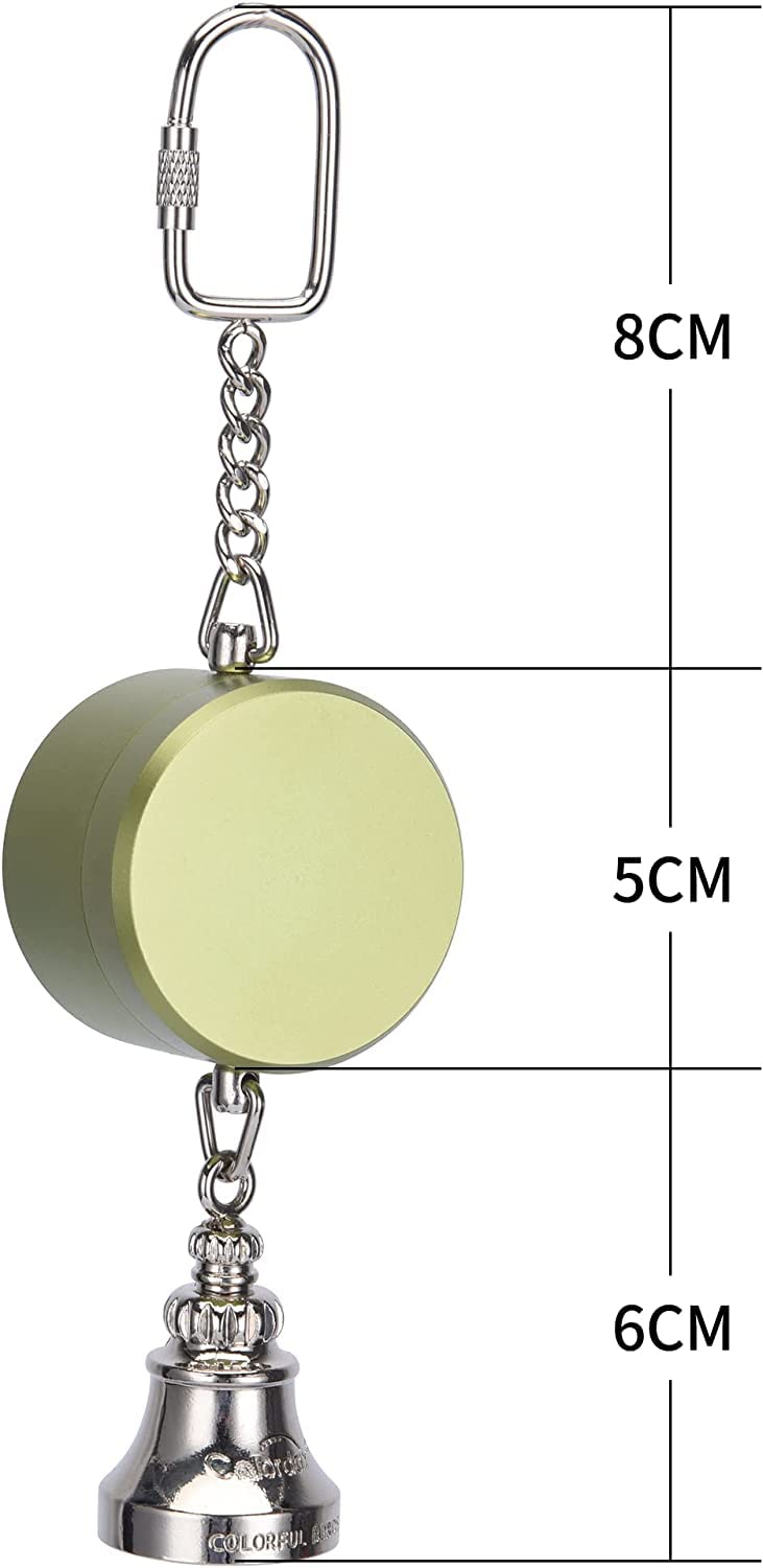 Colorday Bird Toys Parrot Talking Coach & Interactive Voice Bell For Parakeet, African Grey, Amazon Parrots, Quaker, Cockatiel,