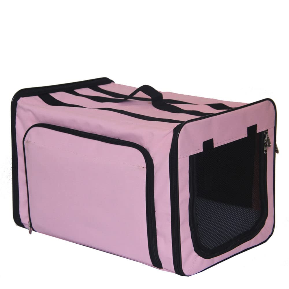 Pet Life  Capacious Dual-Expandable Wire Folding Lightweight Collapsible Travel Pet Dog Crate