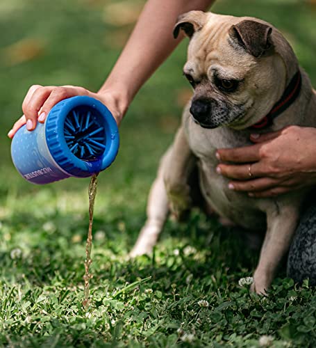 Dexas Mudbuster Portable Dog Paw Washer/Paw Cleaner, Small, Pro Blue