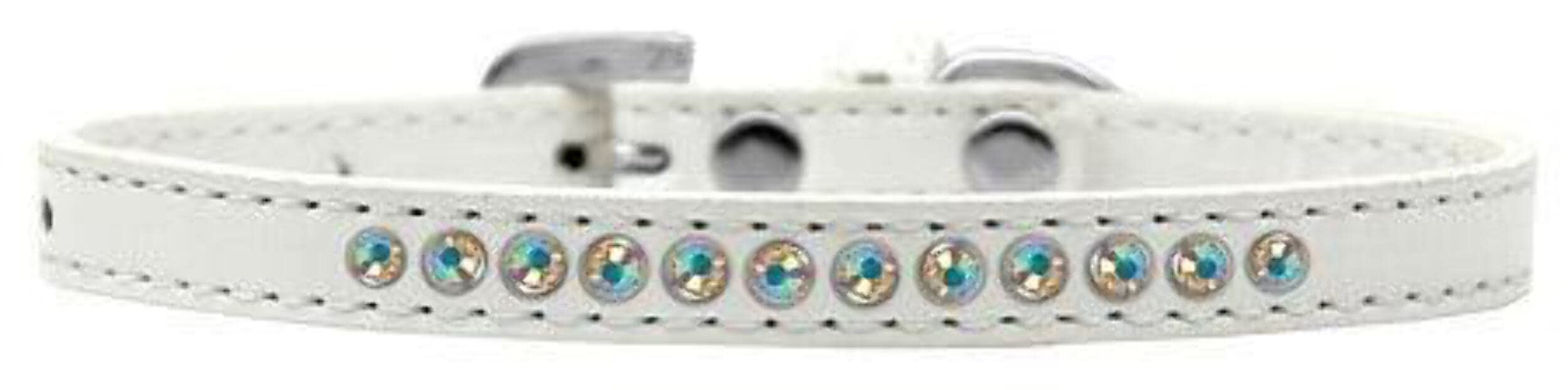 Dog, Puppy & Pet Fashion Collar, "Aurora Borealis Crystal Rimsets" Lavender 16
