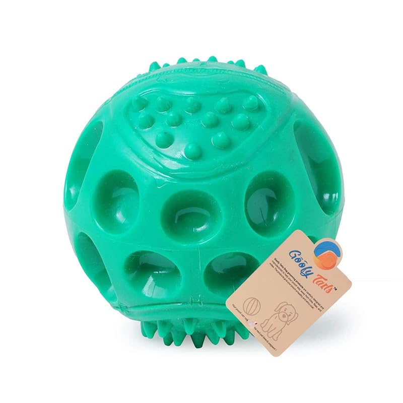 Goofy Tails Dog Ball Dog Toys, Hard Squeaky Rubber Ball Toys for Dogs, Chew Toys for Dogs, Squeaky Toys for Dogs, Ball for Dogs