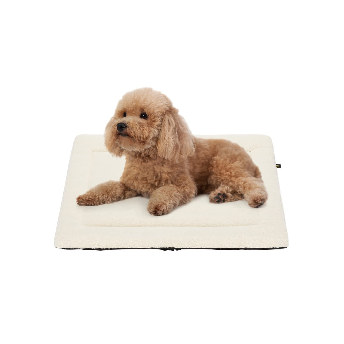 Veehoo Soft Dog Bed Mat, Washable Plush Dog Crate Pad Mat, Fluffy Comfy Kennel Pad Anti-Slip Pet Sleeping Mat For Large Dogs And Cats, 32X25 Inch, Beige