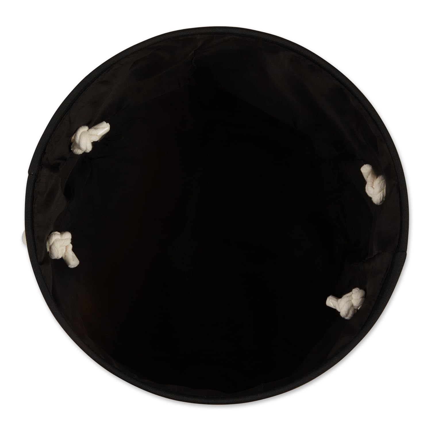 Bone Dry Pet Storage Collection Collapsible Bin, Black, Medium Round