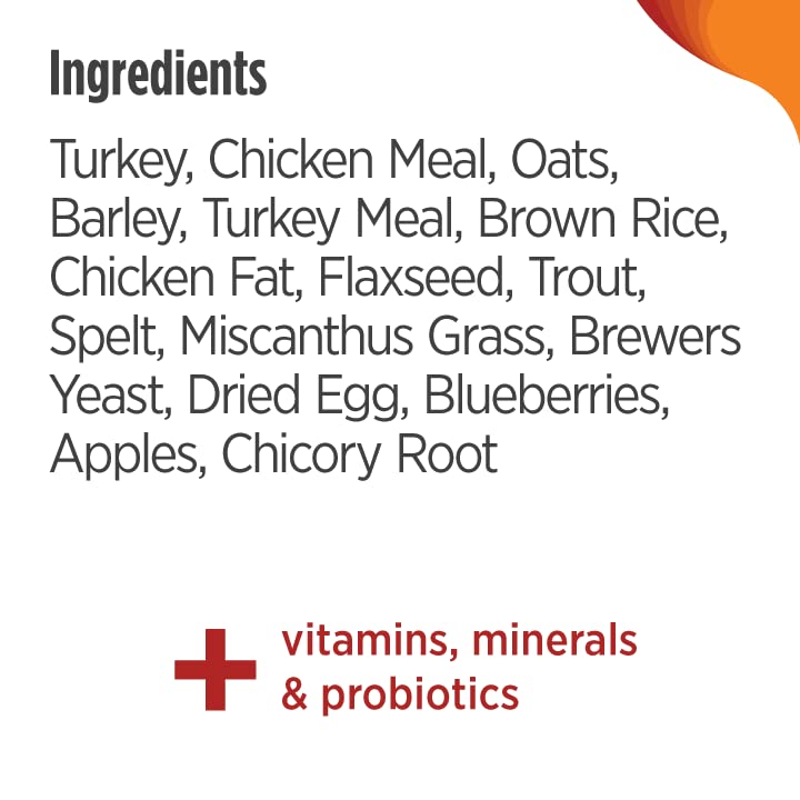 Nulo Frontrunner Ancient Grains High-Protein Dog Food, Turkey, Trout & Spelt Recipe- Natural Dry Dog Food with Probiotics, Grain