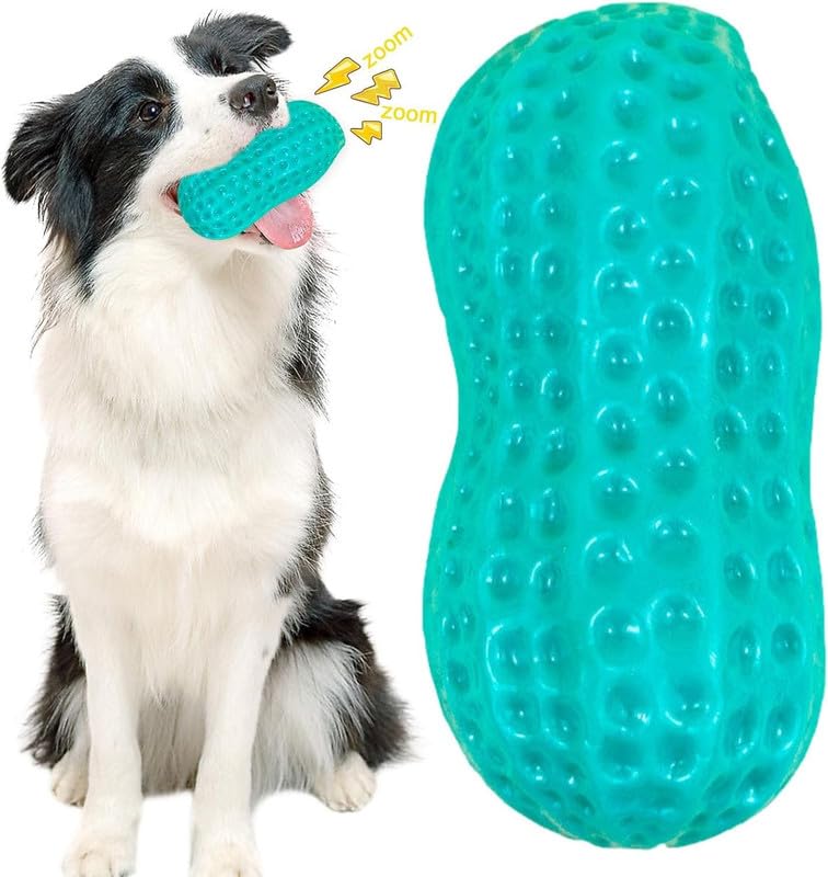 Psk Pet Mart Ultra Tough Natural Rubber Teething Toy, Nearly Indestructible Dog Toy For Medium & Large Breed Chewing, Training, 