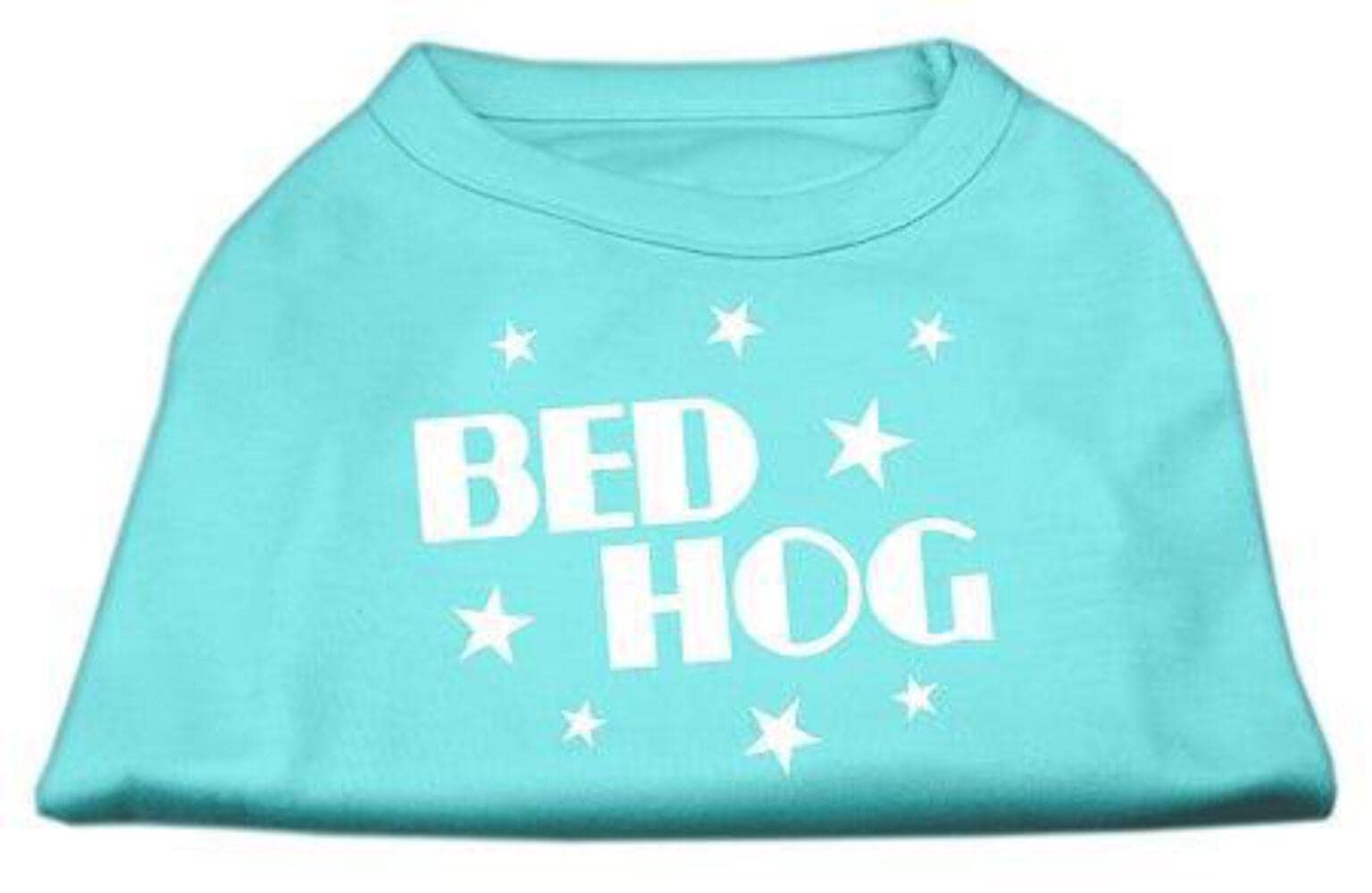 Mirage Pet Products 16-Inch Bed Hog Screen Printed Shirt, X-Large, Aqua
