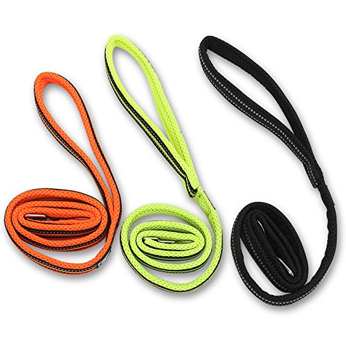 Creation Core Reflective Dog Leash Durable Padded Pet Leash Strap For Puppy Pet Leash Rope, Black 3.6Ft Long 0.8' Wide