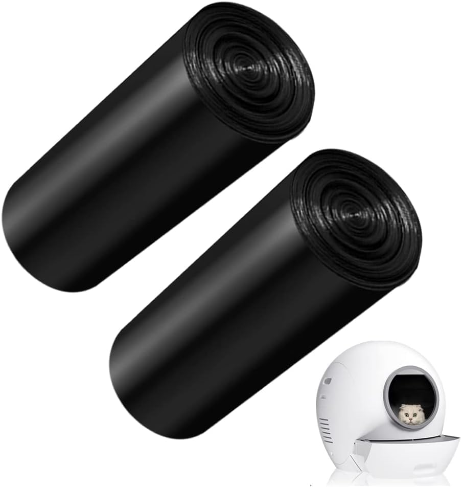 Els Pet 2 Packs Replaced Waste Bags, Portable Cat Litter Waste Receptacles Bags For Cat Litter Box, 60 Pcs