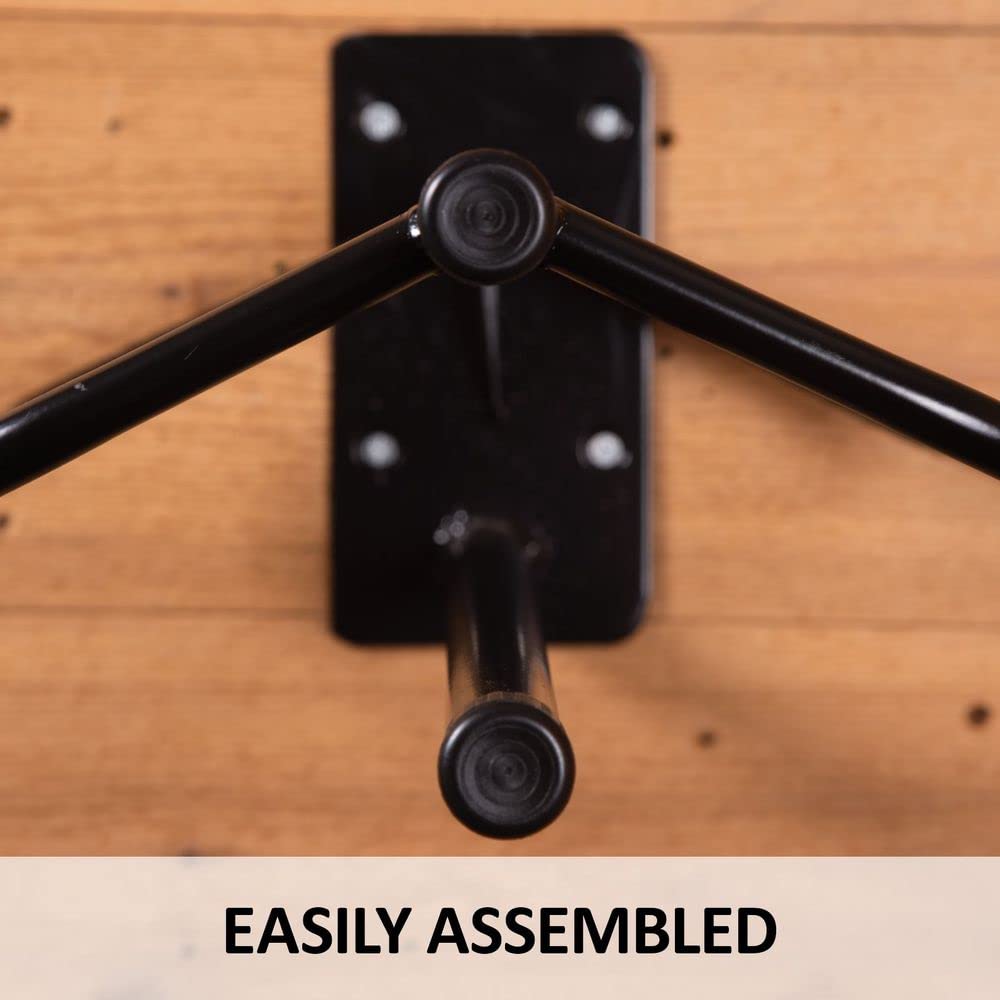 Easy-Up Wall Mount Saddle Rack With Single Pad Bar | Holds Western And English Saddles | Air And Dry Out After Riding | Mounts E