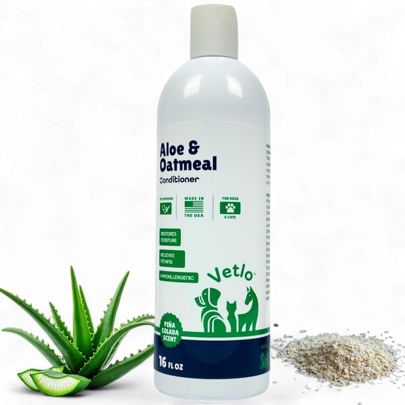 Dog Conditioner For Allergies And Itching & Daily Use - Detangling, Deshedding & Moisturizing Formula | Dog Coat Conditioner For