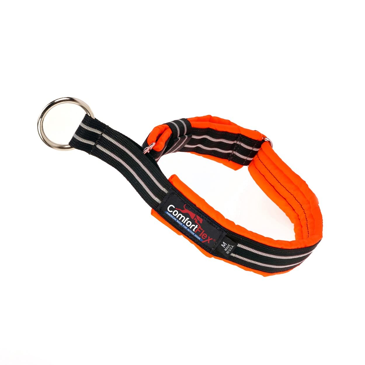 ComfortFlex Martingale Dog Collar - 1.5 Wide, Reflective, Adjustable, Fully Padded Nylon, Gentle Control, Escape-Proof, Limited 