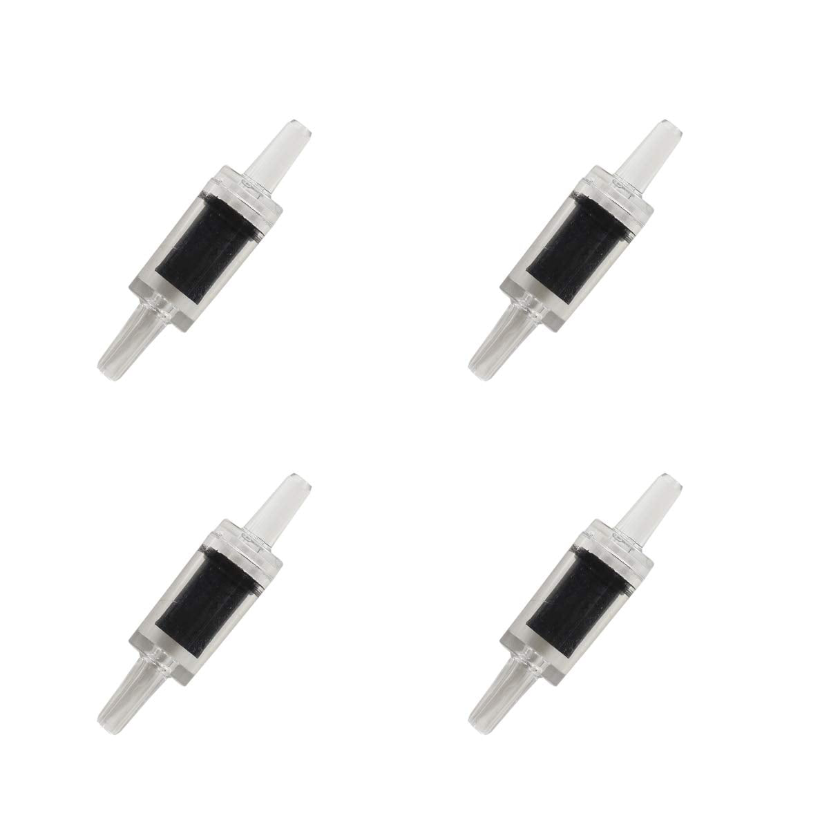 Jih Aquarium Air Pump Accessories Set -25 Feet Airline Tubing Black Standard, Air Stones,Check Valves, Suction Cups And Connectors