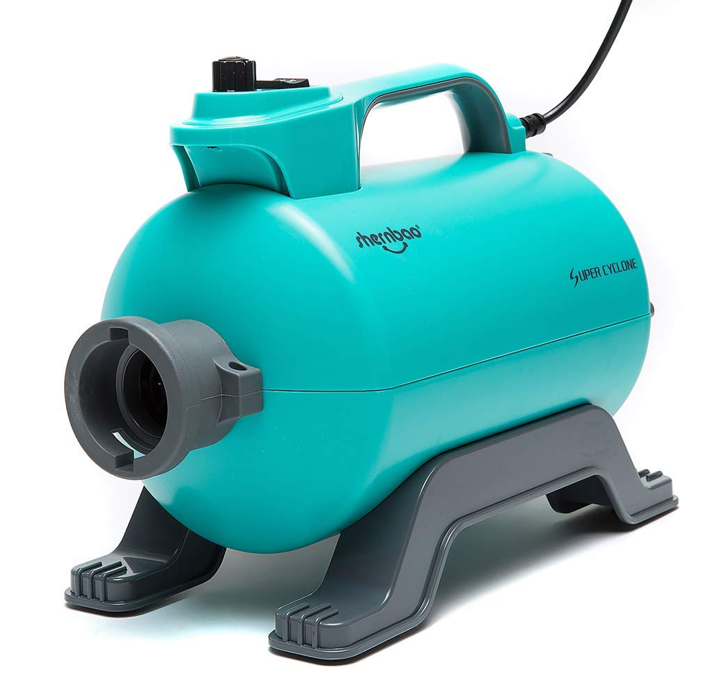 Shernbao High Velocity Professional Dog Pet Grooming Hair Drying Force Dryer Blower 5.0Hp (Super Cyclone) Shd-2600P (Green)