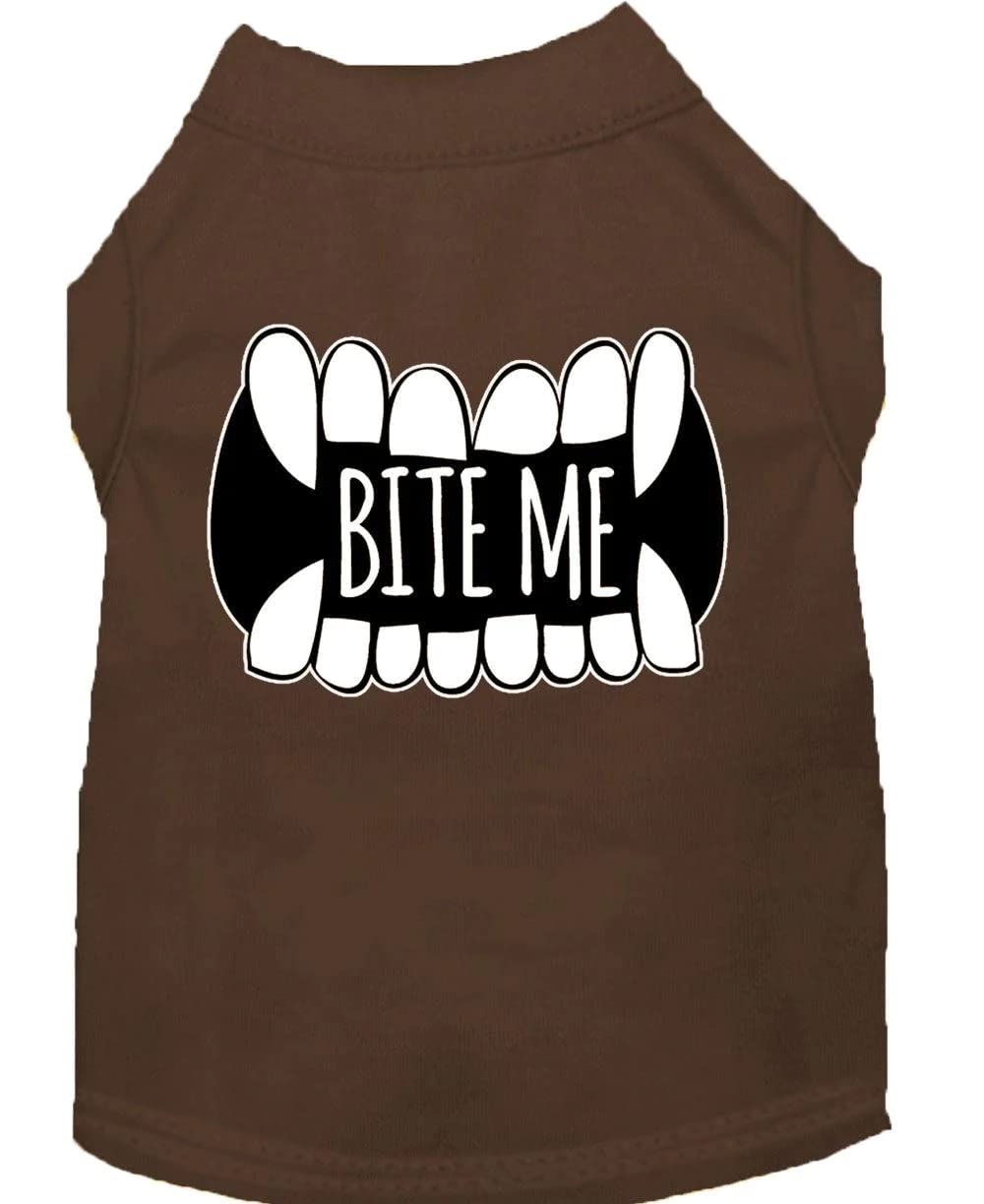Bite Me Screen Print Dog Shirt Light Pink Xxxl 20