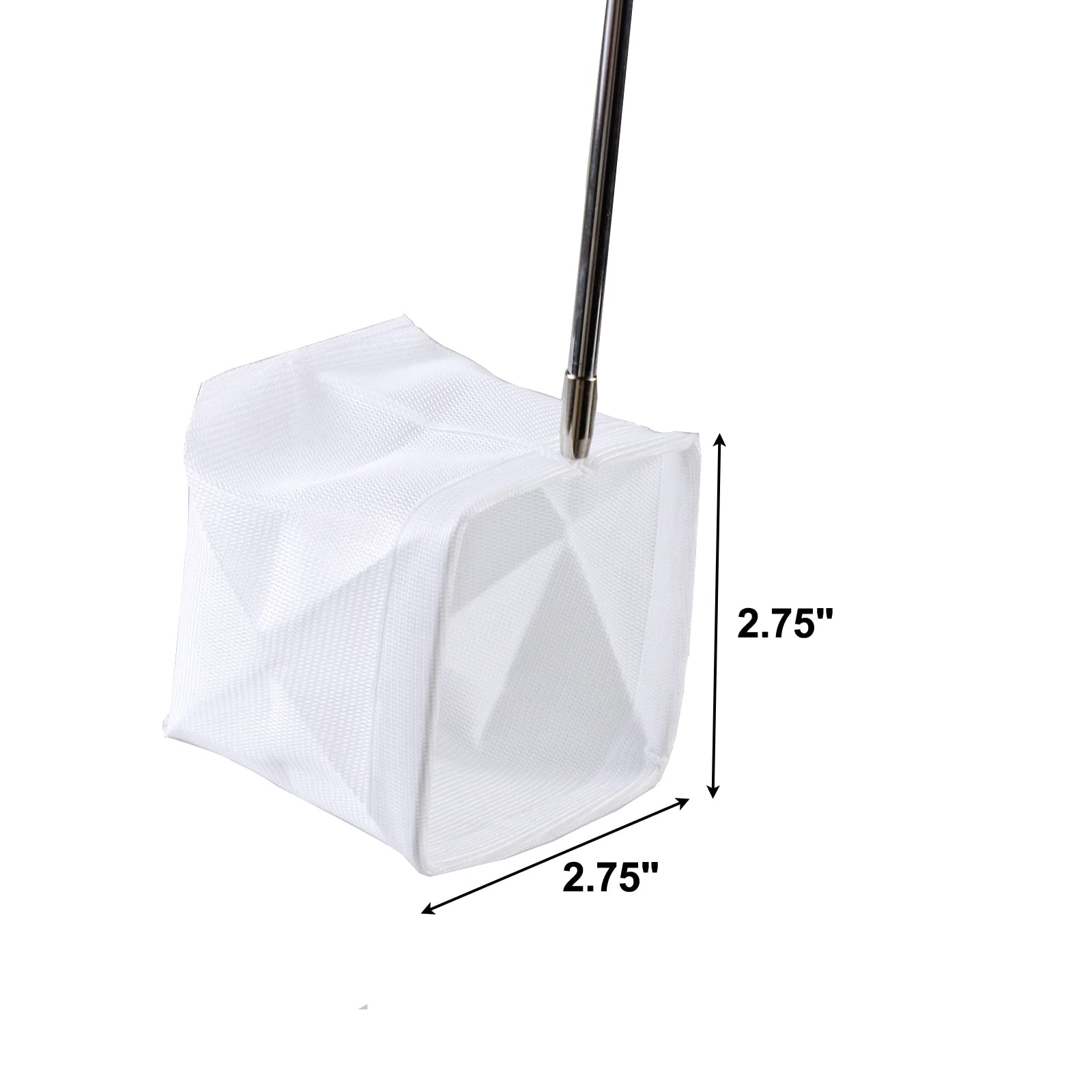 Aquaneat Aquarium Shrimp Net,Fish Net Aquarium Betta,Brine Shrimp Net With Extendable Handle (Square, 3 Inch)