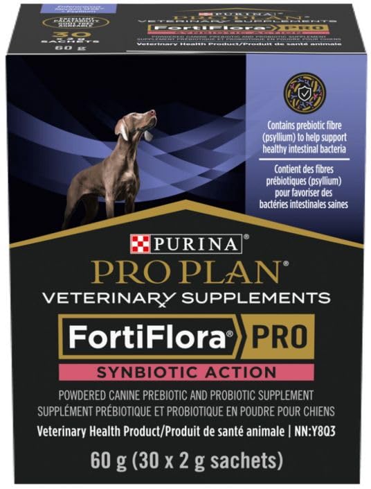 Purina Pro Plan Fortiflora PRO Synbiotic Action SA Canine Supplements - 1 Box (30 sachets)