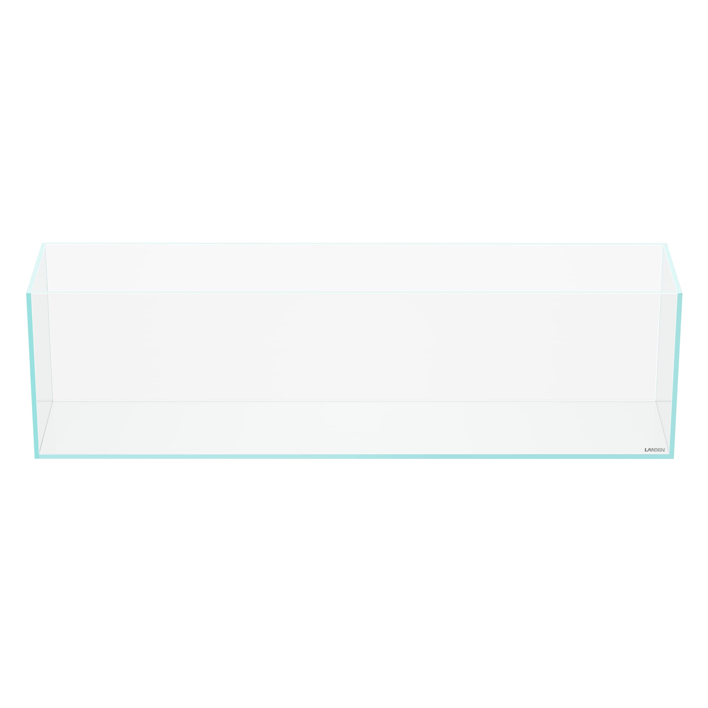 LANDEN 90L 10.8 Gal Rimless Low Iron Aquarium Long Fish Tank, Bookshelf Aquarium, W35.4  D7.87  H9.84 in(90x20x25cm) 6mm Thickne