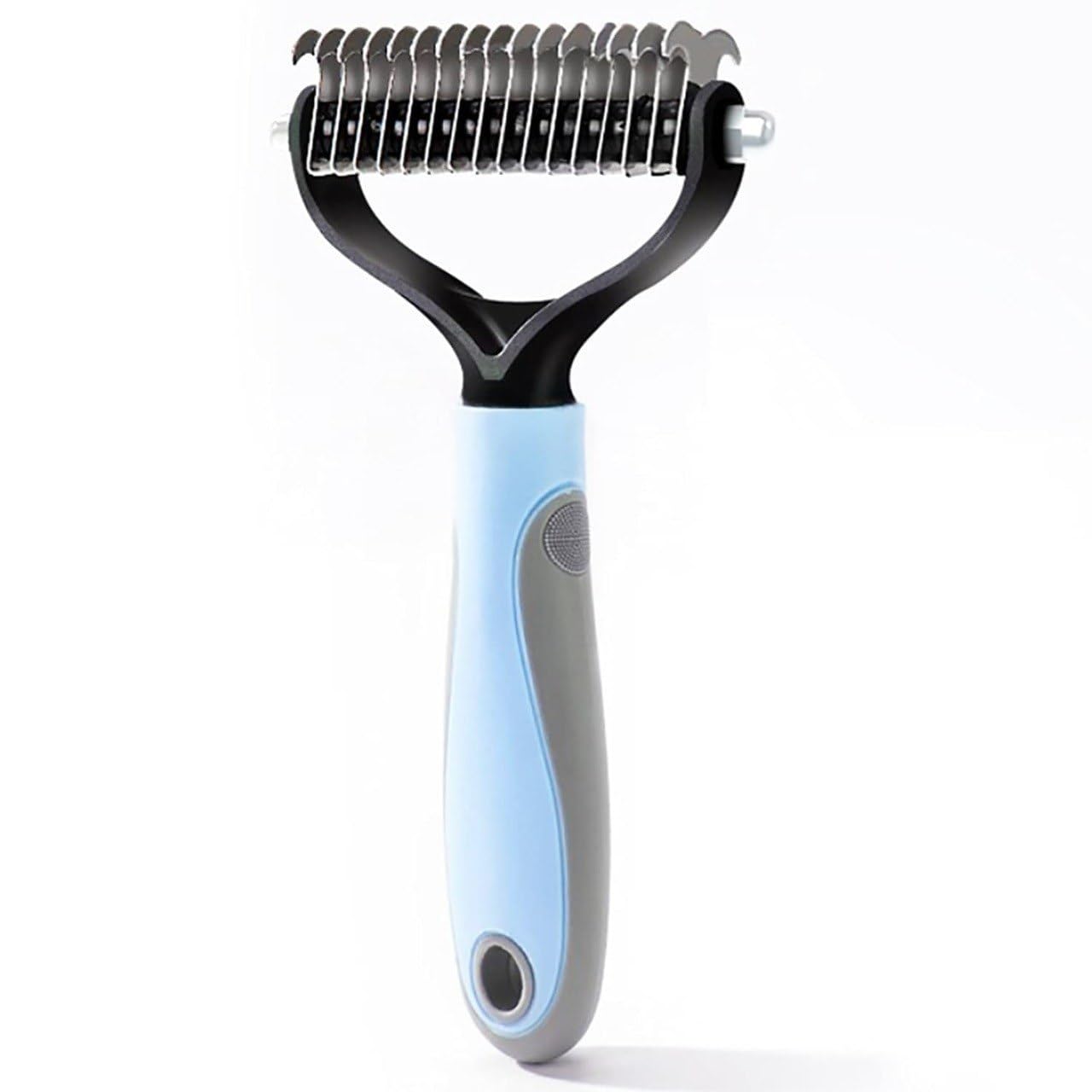DoubleSided Pet Grooming Comb And Deshedding Brush For Dogs & Cats