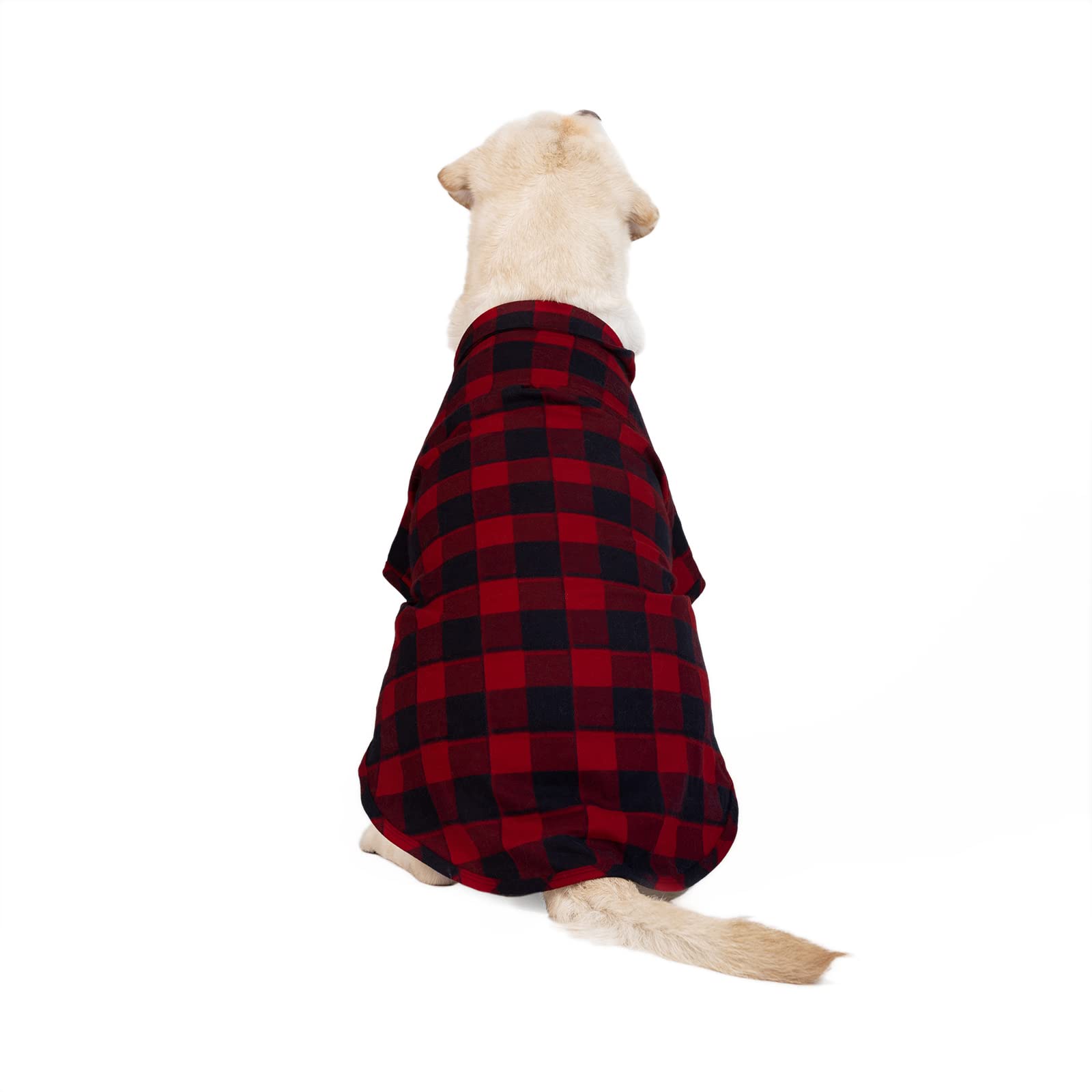 Ctilfelix Dog Shirt Plaid Puppy Clothes For Small Medium Large Dogs Cats Boy Girl Kitten Soft Pet T-Shirt Breathable Tee Outfit Adorable Grid Apparel Halloween Thanksgiving [Red#1; 4Xl]