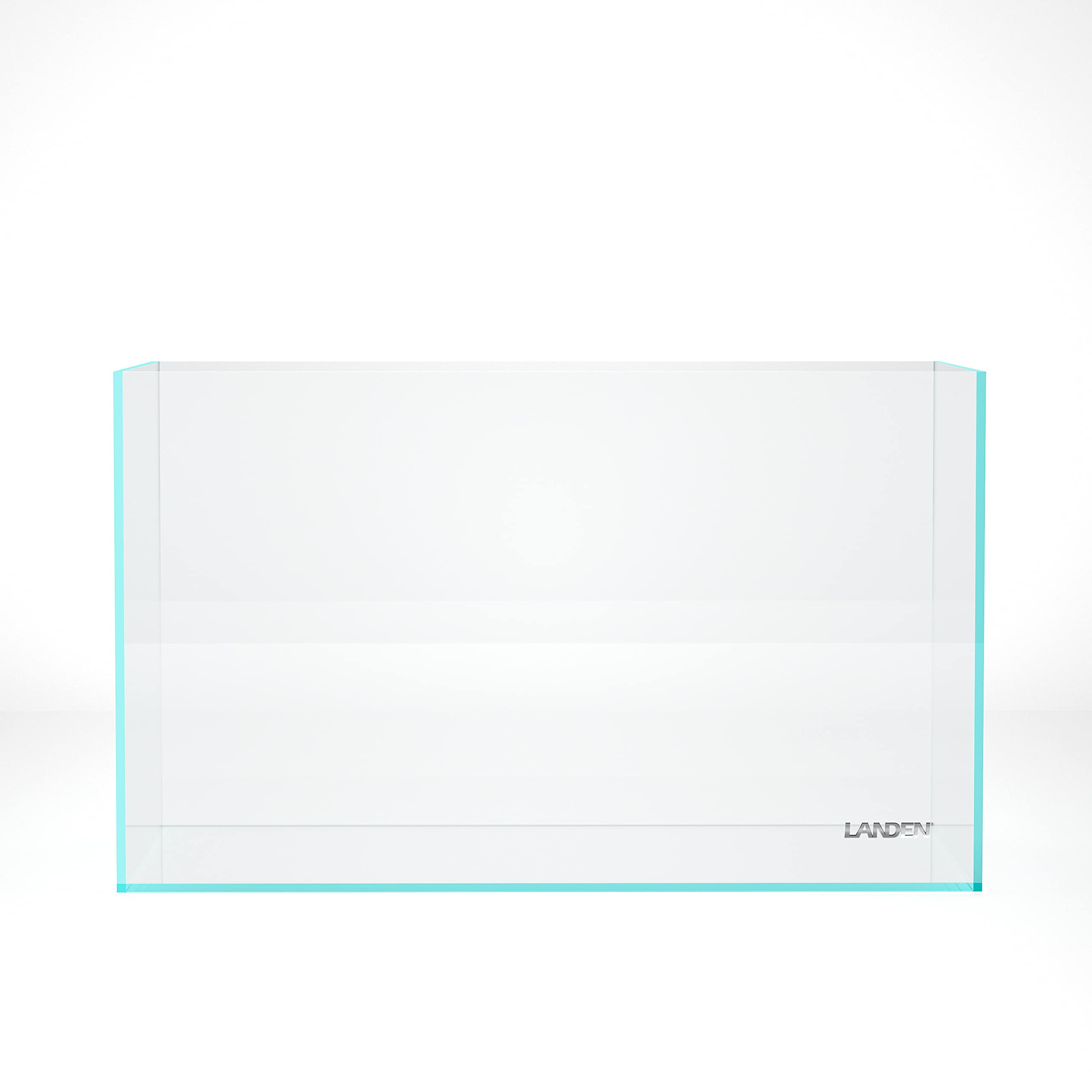 Landen 60P 16 Gallon Rimless Low Iron Aquarium Tank, 23.6' W × 11.8' D × 14.2' H (60Cm X 30Cm X 36Cm) 6Mm Thickness With Nano Foam Leveling Mat 111004