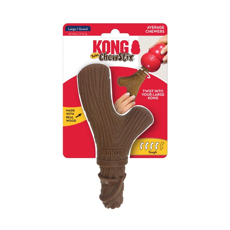 Kong Chewstix Twist Dog Chew Toy For Use Classic (Large)