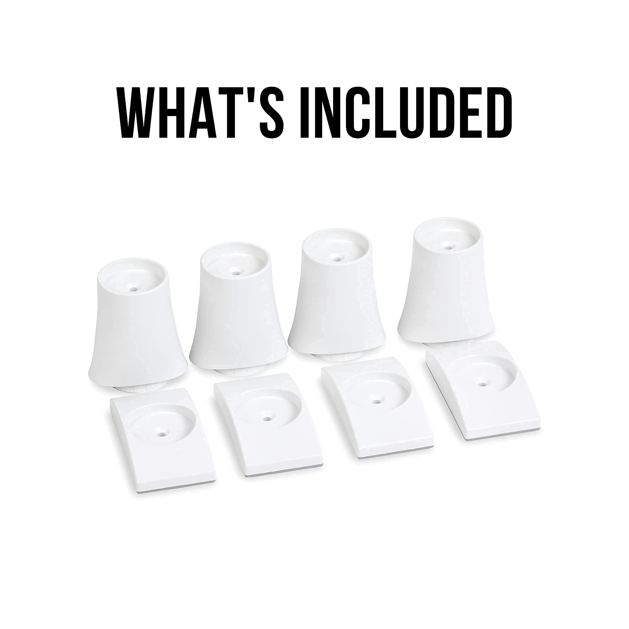 Wall Nanny Extender - 6 Inch Baby Gate Extension Guard (Made In Usa) Extends Pressure Mounted Gates + Protects Walls + Stabilizes Gate - For Child, Pet & Dog Gates - Protector Works On Stairs - 4 Pack