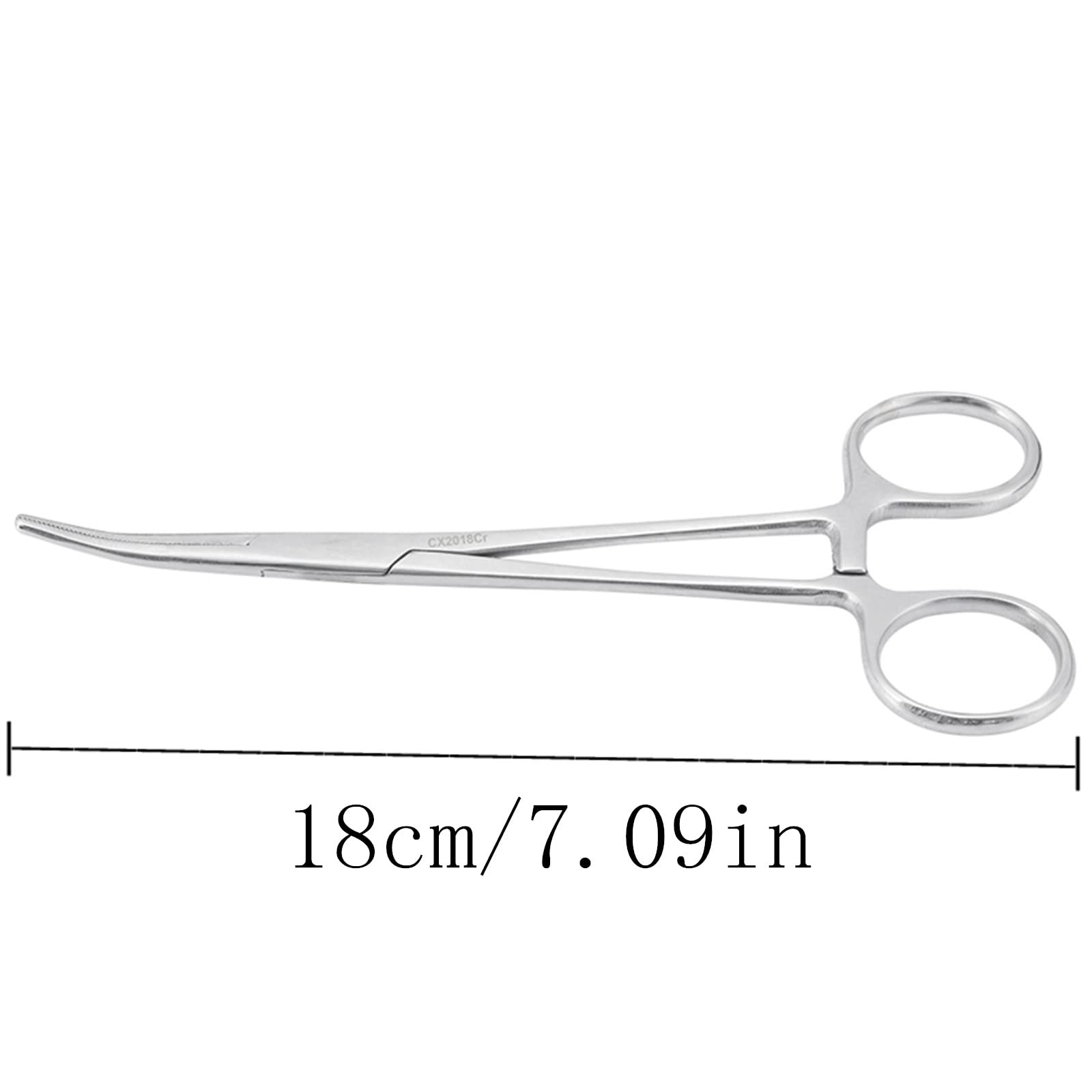 WYSUMMER Hemostatic Forceps, Stainless Steel Dog Cat Pet Scissors Ear Hair Clamp Fishing Scissors Tools (18CM bent)