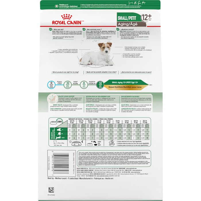 Royal Canin Small Aging 12+ Dry Dog Food, 12 lb Bag
