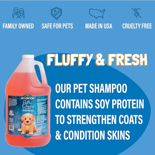 Bio-Groom Fluffy Puppy Tear-Free Shampoo- Dog Bathing Supplies, Puppy Shampoo, Cat & Dog Grooming Supplies For Sensitive Skin, Cruelty-Free, Made In Usa, Tearless Dog Products - 1 Gallon