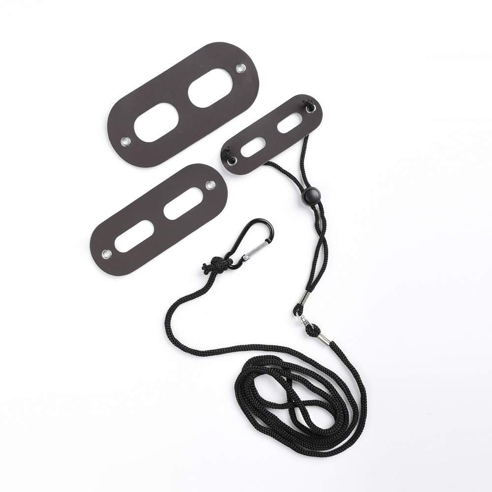 POLKASTORE Bearded Dragon Harness & Leash Set - Adjustable Soft Leather, Medium Size, 3 Pack for Reptiles & Small Pets