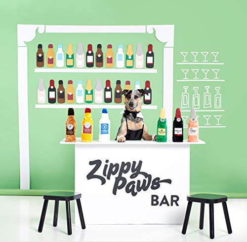 Zippypaws Happy Hour Crusherz - Zippy Paws Dog Toy For Large And Small Dogs, Crinkle Dog Toy With No Stuffing, Squeaky Dog Toy Pack Of 1, Whiskey