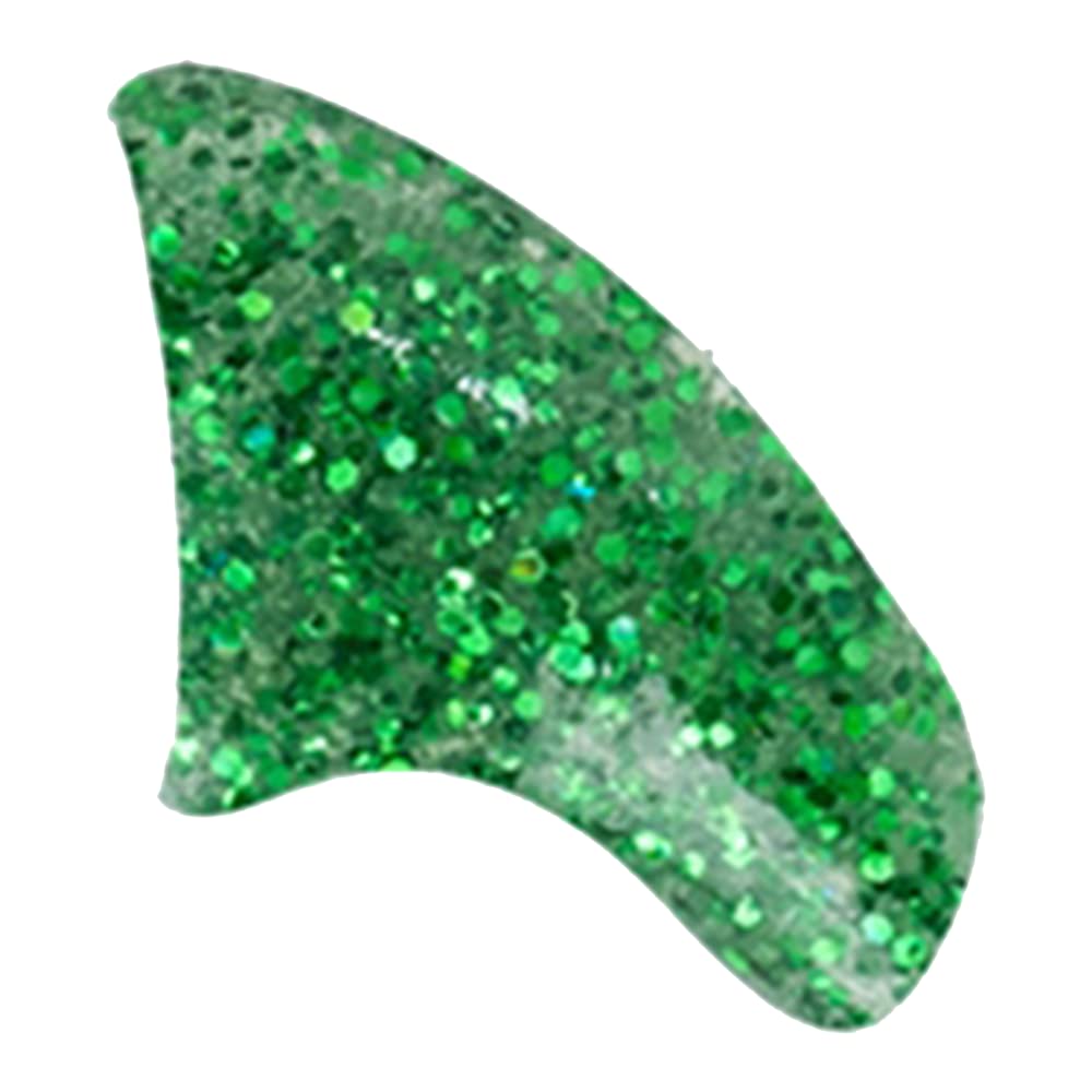 Purrdy Paws Soft Nail Caps For Cat Claws Green Glitter Large