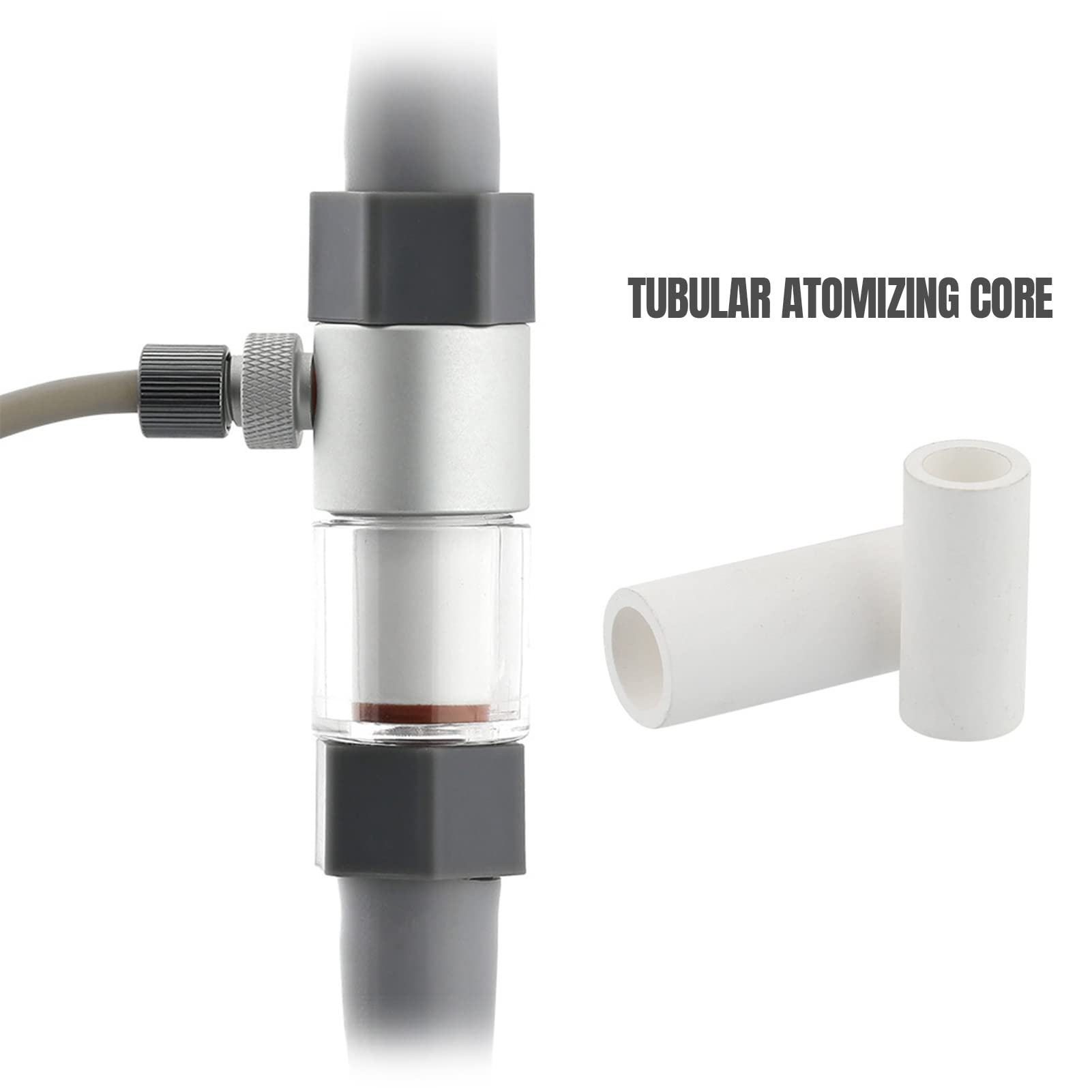 Terizger Co2 Diffuser,Carbon Dioxide Atomiser Bubble Counter Aquarium Inline Co2 Atomizer For Planted Aquarium,Aquarium Diffuser