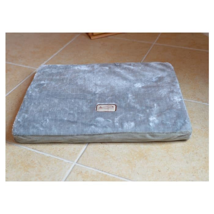 Armarkat Memory Foam Orthopedic Pet Bed Pad In Sage Green And Gray, 39-Inch By 28-Inch By 3-Inch