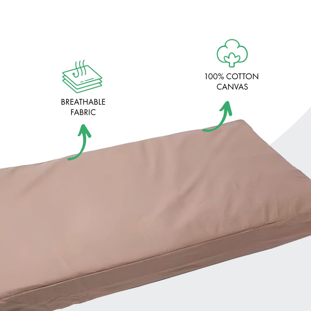 Molly Mutt Large Crib Mattress Cover - Wild Horses Print - Measures 27   X52   X5   - 100% Cotton - Durable - Breathable - Susta