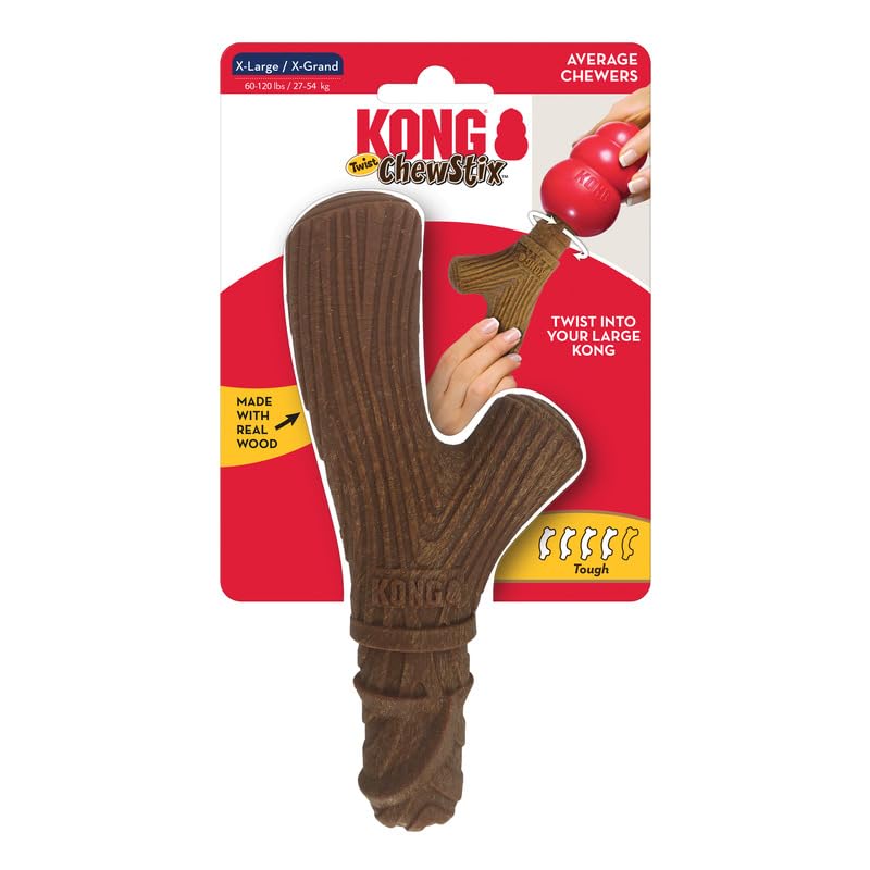Kong Chewstix Twist Dog Chew Toy For Use Classic (X-Large)