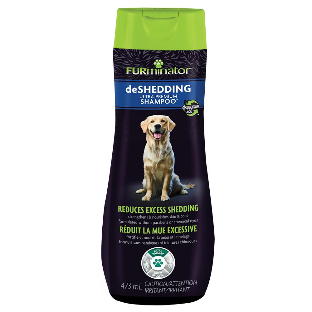 Furminator Ultra Premium Deshedding Shampoo For Dogs Helps Reduce Excess Shedding, 16 Oz