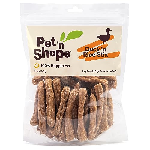Pet n Shape Duck n Rice Stix Dog Treats - 1 Pound