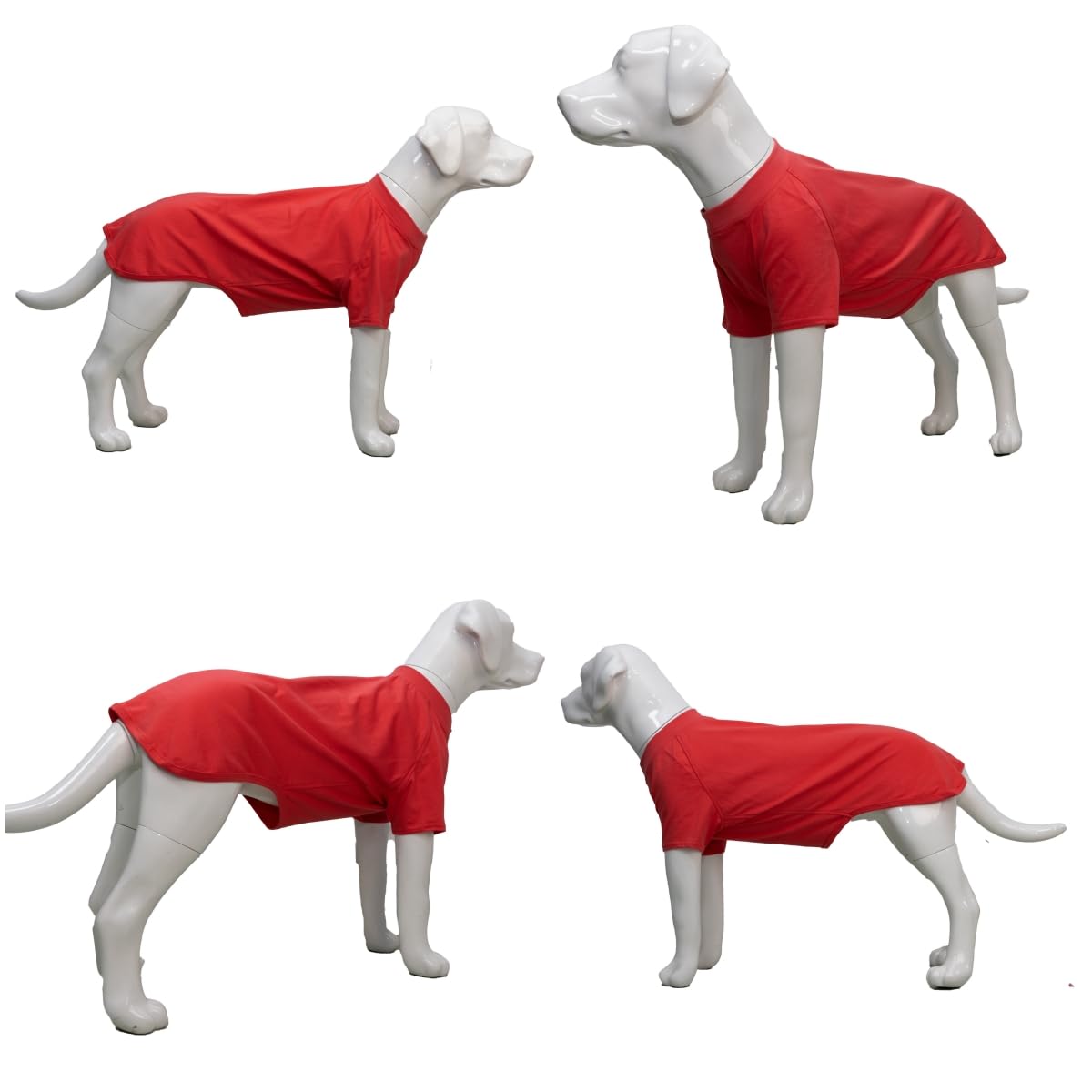 Lovelonglong 2019 Pet Clothing Dog Costumes Basic Blank T-Shirt Tee Shirts for Medium Large Dogs Lobster Pink XXXL