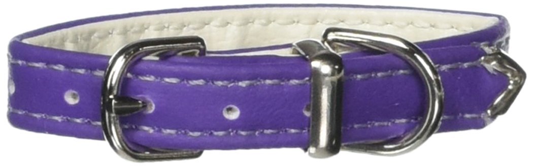 Dog, Puppy & Pet Plain Collar, &quot;3/8&quot; Wide&quot; Purple 10