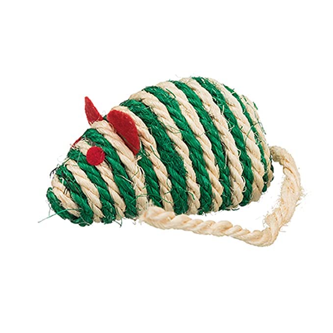 Rvpaws Cats Sisal Mouse Scratching Chew Toy  EcoFriendly Interactive Bite Resistant And Wear Resistant Rat Toy  Multicolor