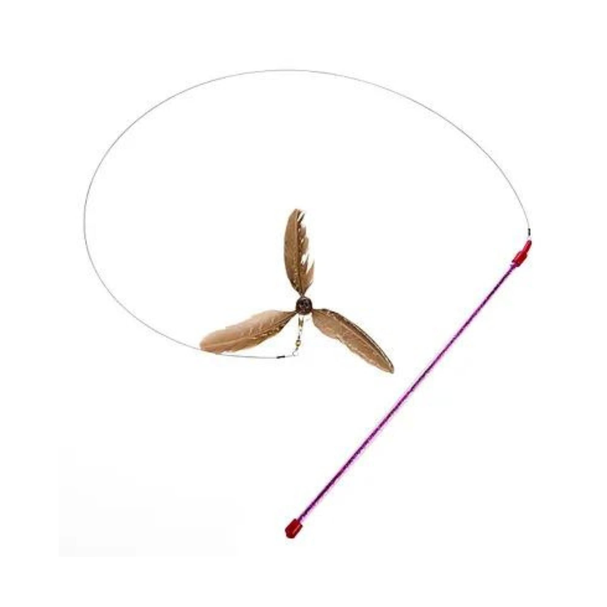 GoCat Da Purr-Peller Cat Toy, A Feather Propeller That Spins as it is Guided Through The Air (?wo ?ack)