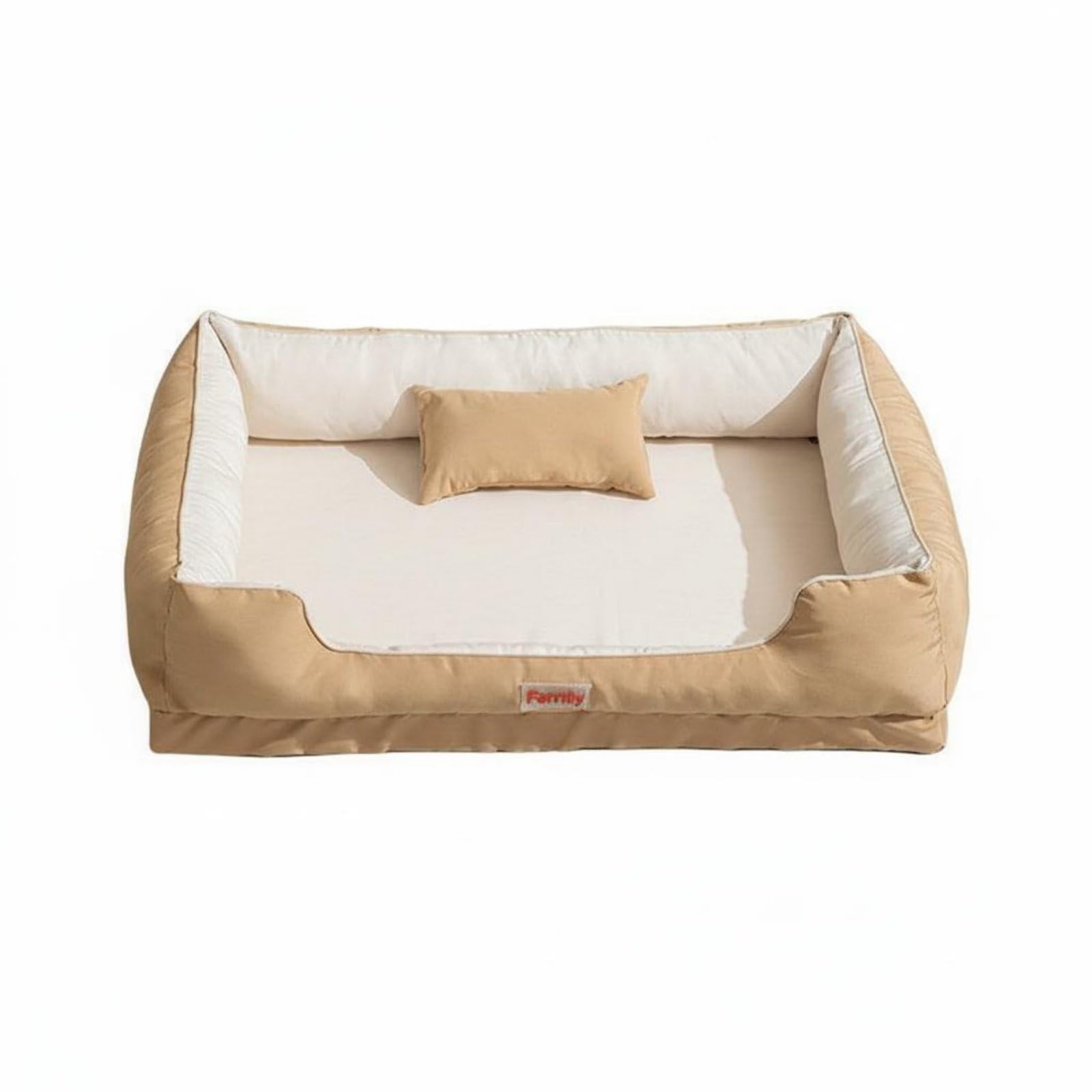 Bnf YearRound Use Thick Sponge Dog Bed Removable Cover Washable Dog Bed LongLasting Reversible Pet Mat Breathable, Coffee, XL