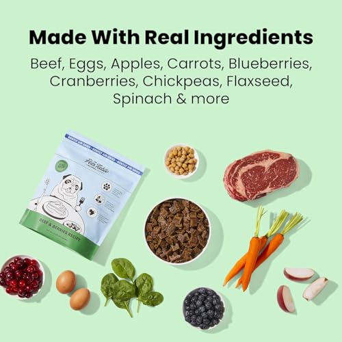 The Pets Table Grain-Free Air Dried Dog Food with Beef & Berries, 1 lb Bag