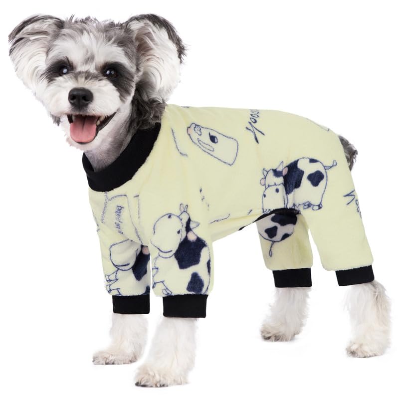 Aitoli Dog Pajamas For Small Dogs, Winter Dog Onesie, Warm Velvet Puppy Jumpsuit, Doggies Bodysuits, Girl Boy Dog Winter Clothes