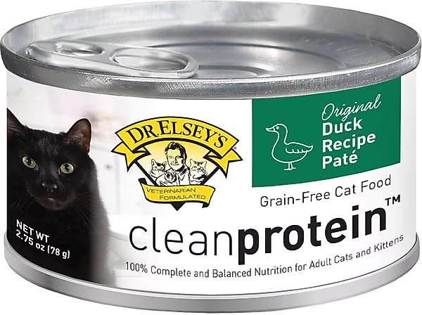 Dr. Elseys cleanprotein Original Duck Recipe Wet Cat Food, 2.75 oz Can (Pack of 24)