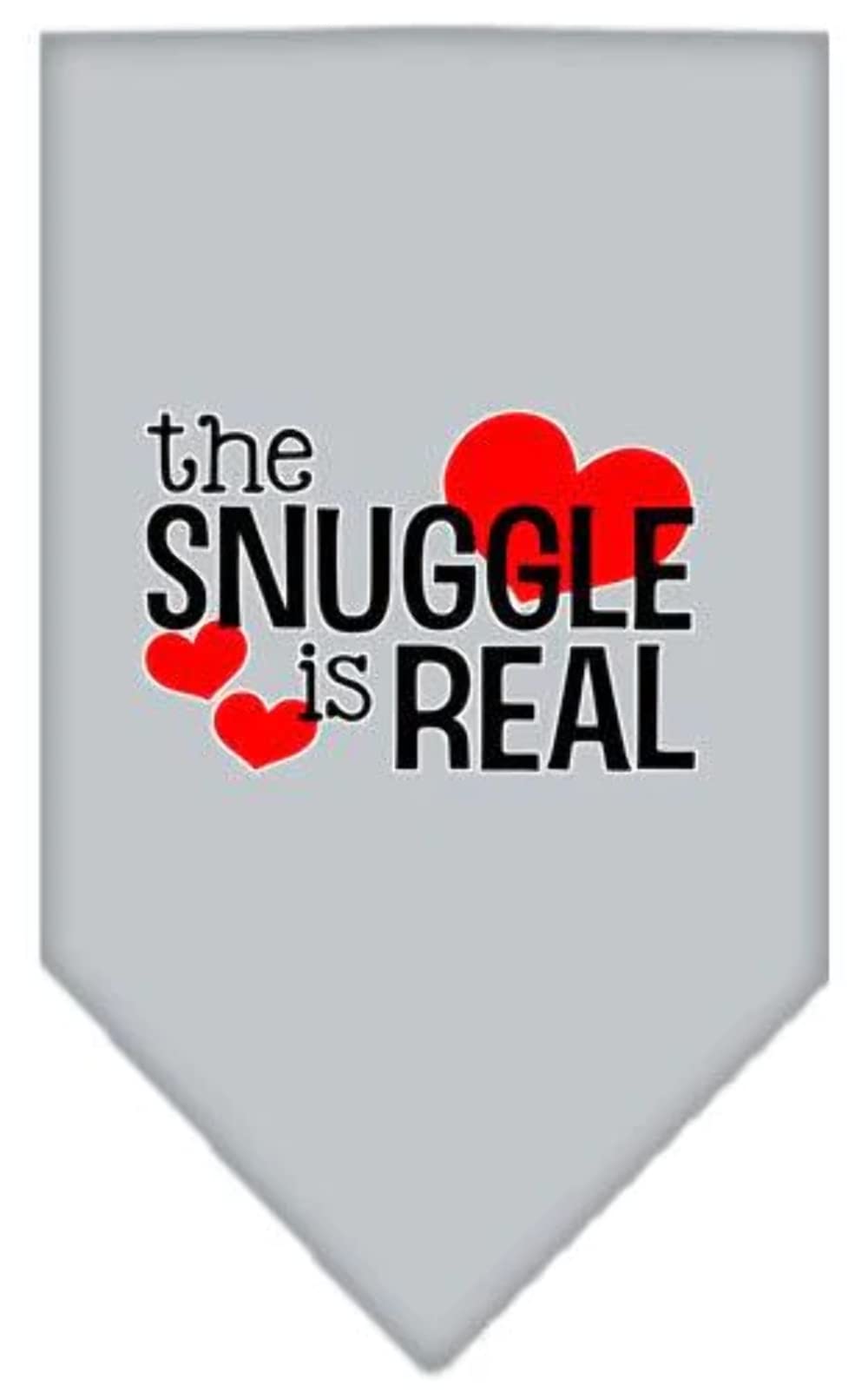 Mirage Pet Products The Snuggle is Real Screen Print Bandana Black Small